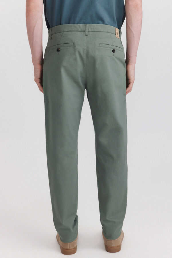 Springfield Slim fit chinos green