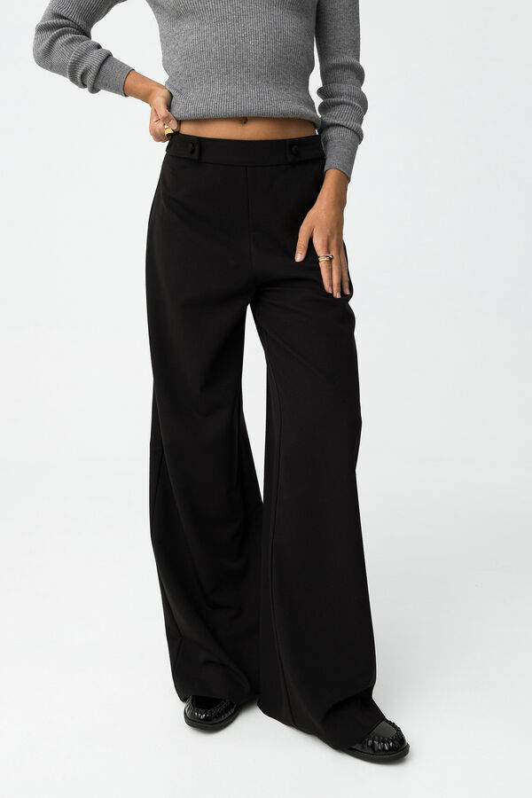 Tiffosi Cal&ccedil;as largas com passadores de cinto preto