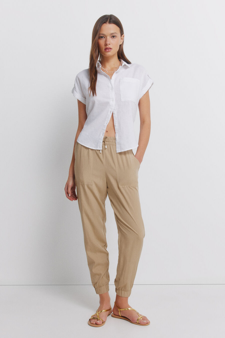 Pantalón jogger con goma