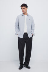 Springfield Brushed Oxford shirt grey