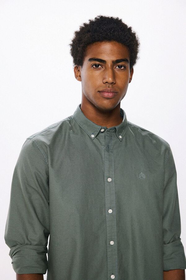 Springfield garment dye oxford shirt zelena