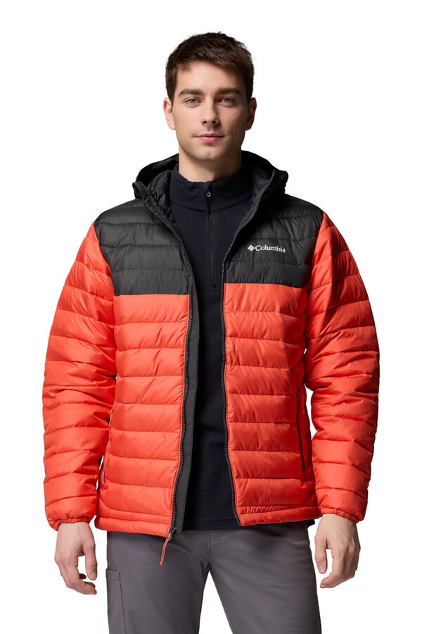 Columbia Chaqueta aislante con capucha Powder Lite&trade; II para hombre naranja