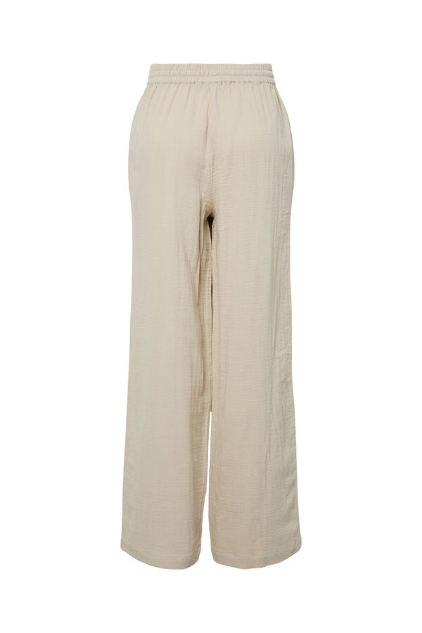 Pieces Fluid long trousers grey