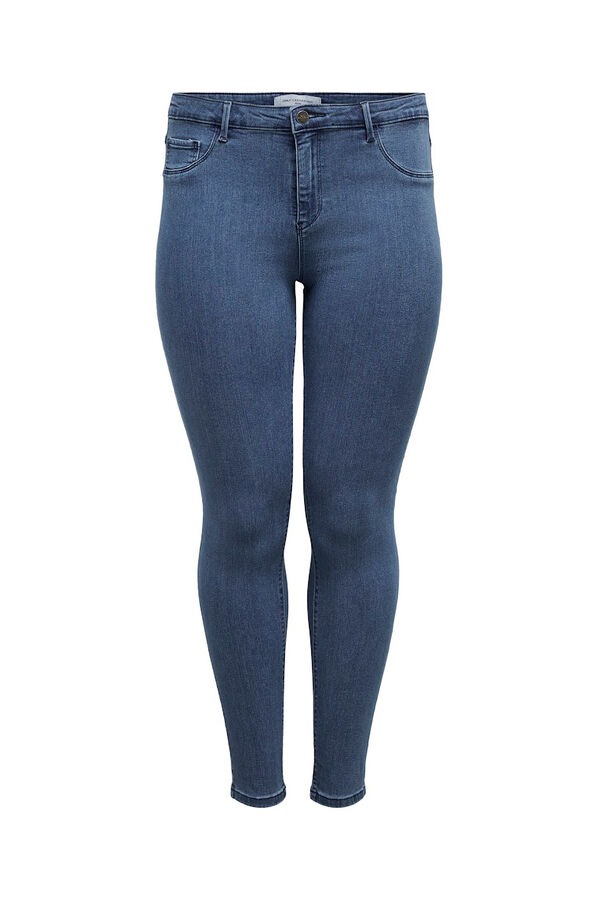 Only Carmakoma Jeans skinny talla grande azul