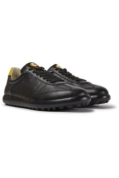 Springfield Black leather sneakers noir