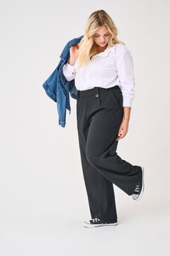 Only Carmakoma Pantal&oacute;n con pinzas talla grande