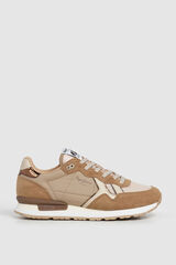 Pepe Jeans Retro running trainers beige