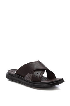 XTI Sand&aacute;lia cruzada em pele