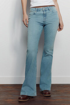Springfield Jeans Low Flare de talle medio
