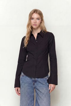 Balmohk Camisa b&aacute;sica entallada negro