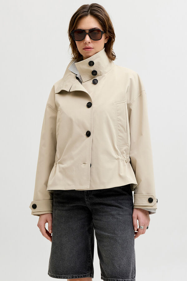 Jack & Jones Chaqueta corta tejido plano regular gris