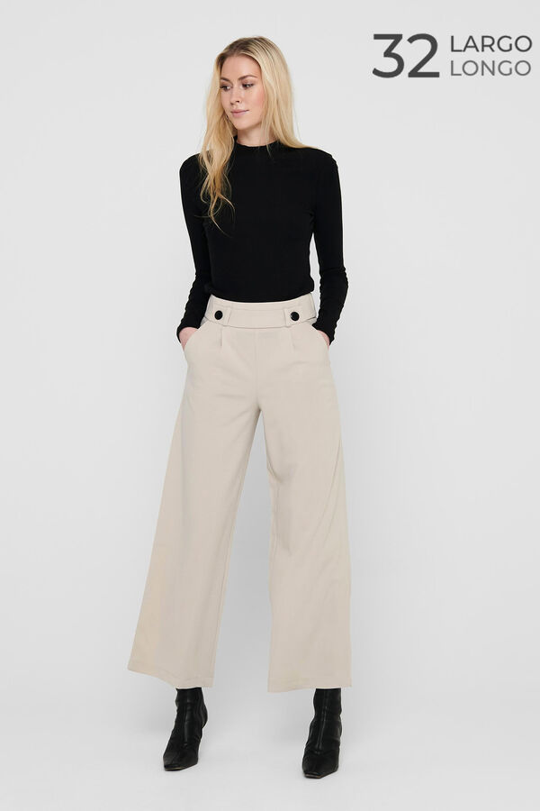 Springfield Long wide-fit trousers gray