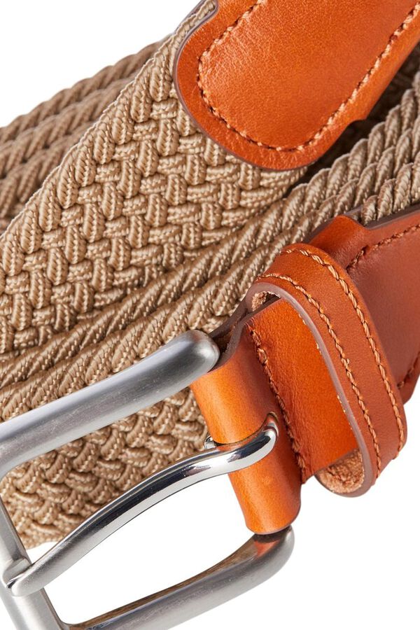 Jack & Jones Cinto entran&ccedil;ado el&aacute;stico  cru