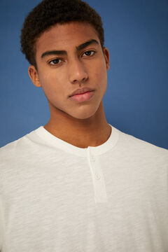 Springfield Gombos nyak&uacute;, hossz&uacute; ujj&uacute; p&oacute;l&oacute; term&eacute;szetes