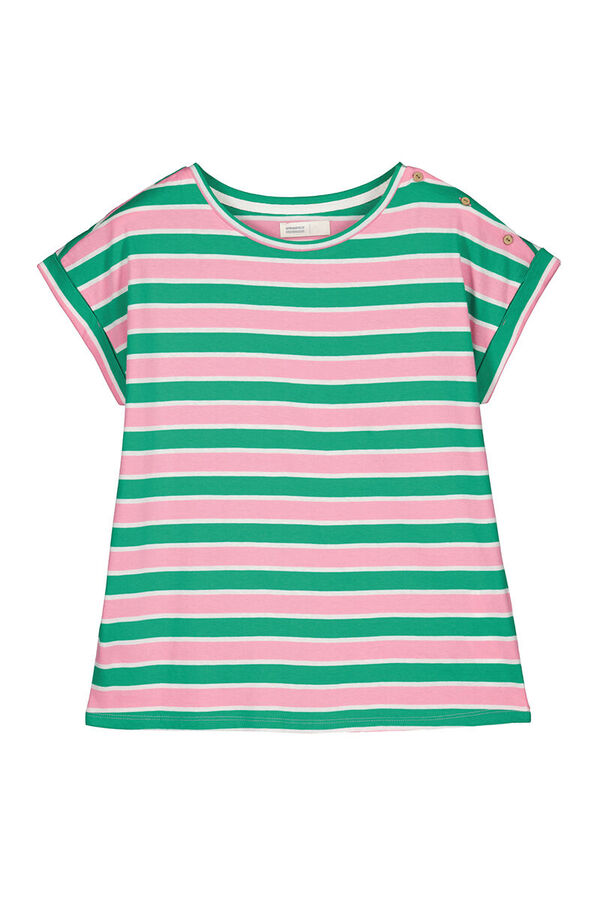 Springfield T-shirt Imprimé Boutons Épaule vert foncé