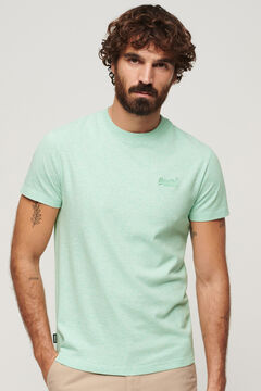 Springfield T-Shirt aus Bio-Baumwolle mit Logo Essential grey