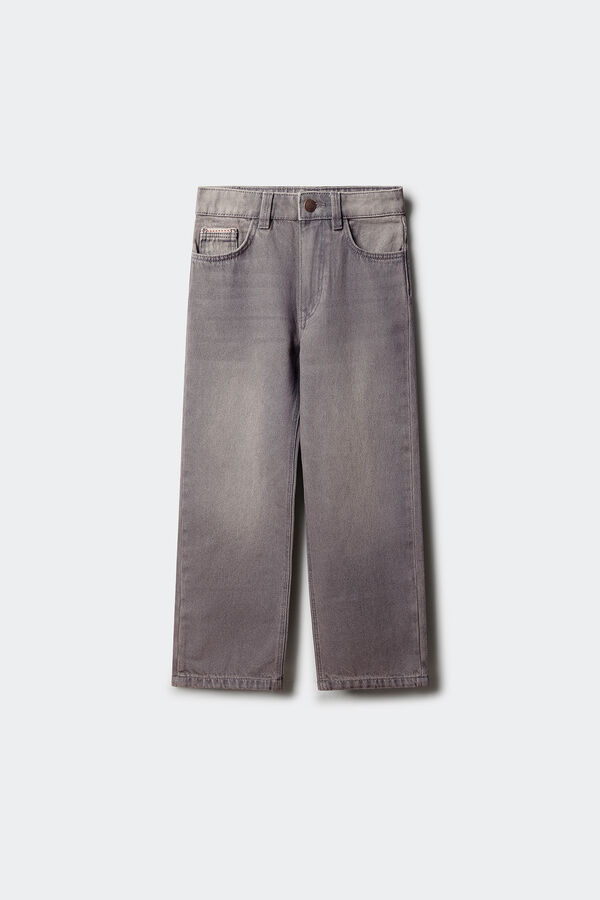 Springfield Kids Jeans reto para meninos cinzento