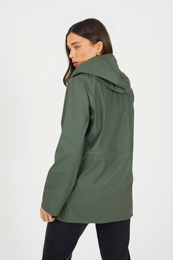Brave Soul Hooded raincoat green