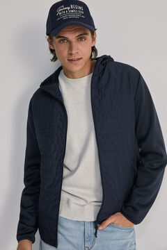 Springfield Combined quilted bomber blue