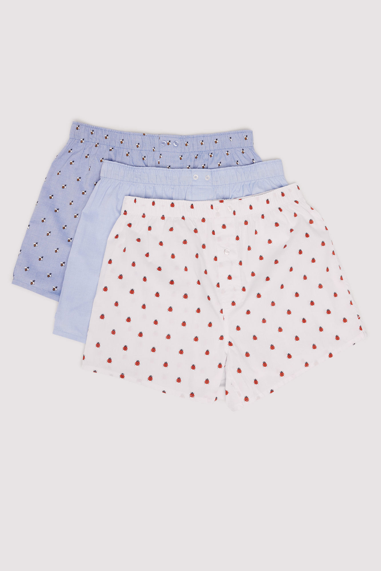 Springfield Pack of 3 printed poplin boxers