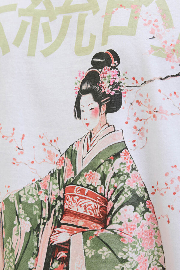 Jack & Jones Camiseta back print blanco