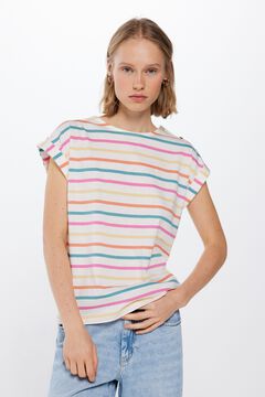 Springfield T-Shirt Print Knöpfe Schulter color