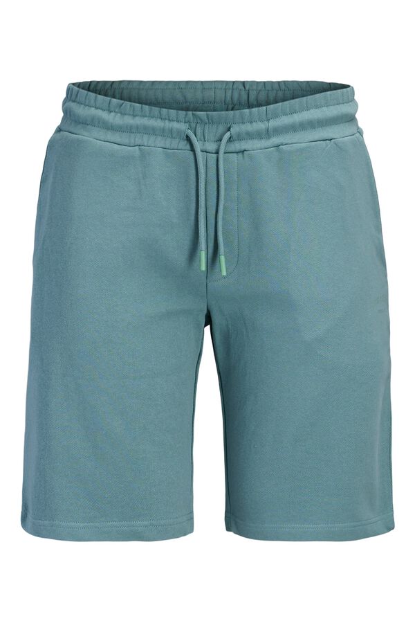 Jack & Jones Regular fit fleece Bermuda shorts blue
