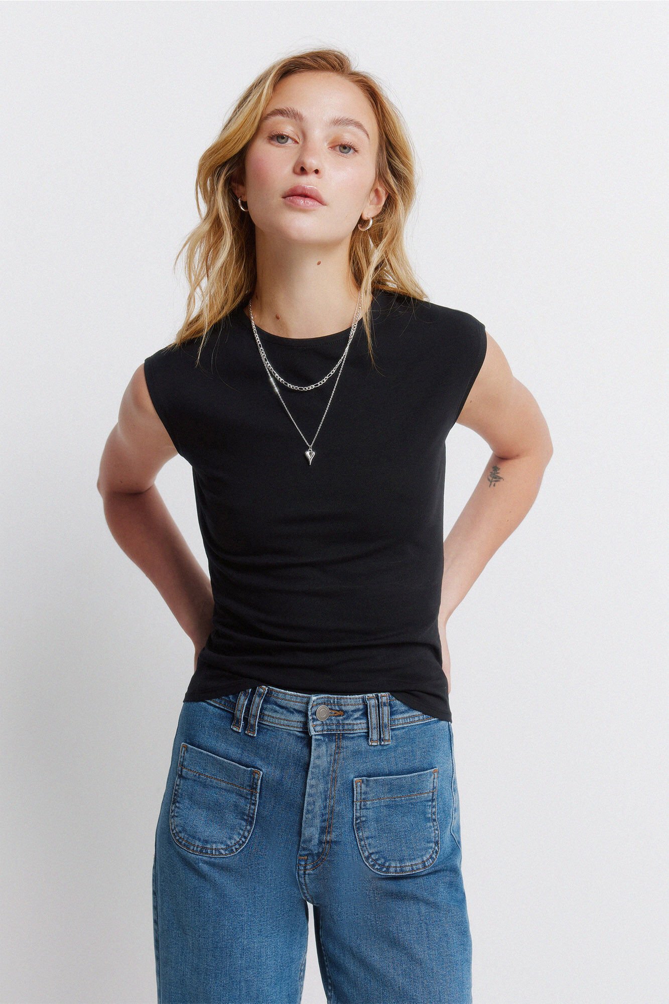 Springfield Cotton basic sleeveless top
