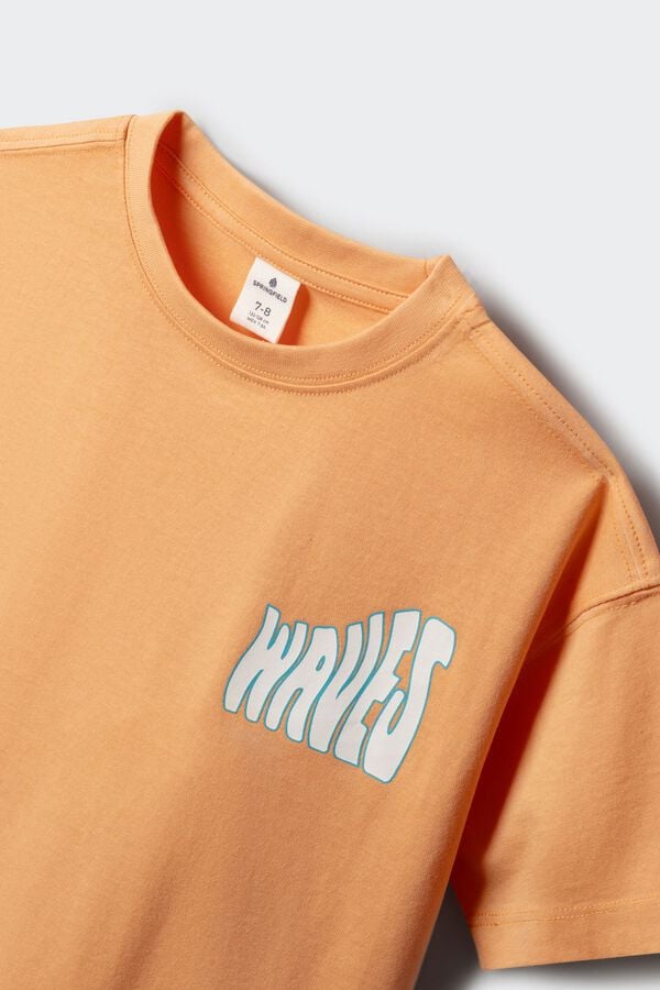 Springfield Kids "Make Wavesr" short sleeve T-shirt red