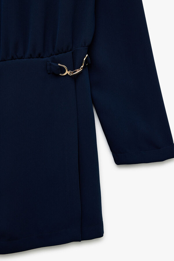 Koton Minivestido de manga larga azul