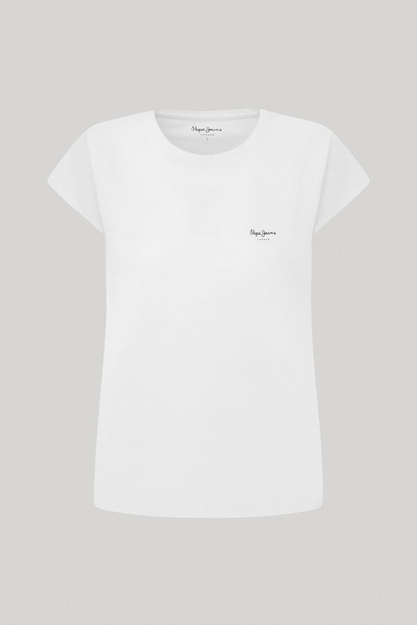 Springfield Logo Print Cotton T-shirt white