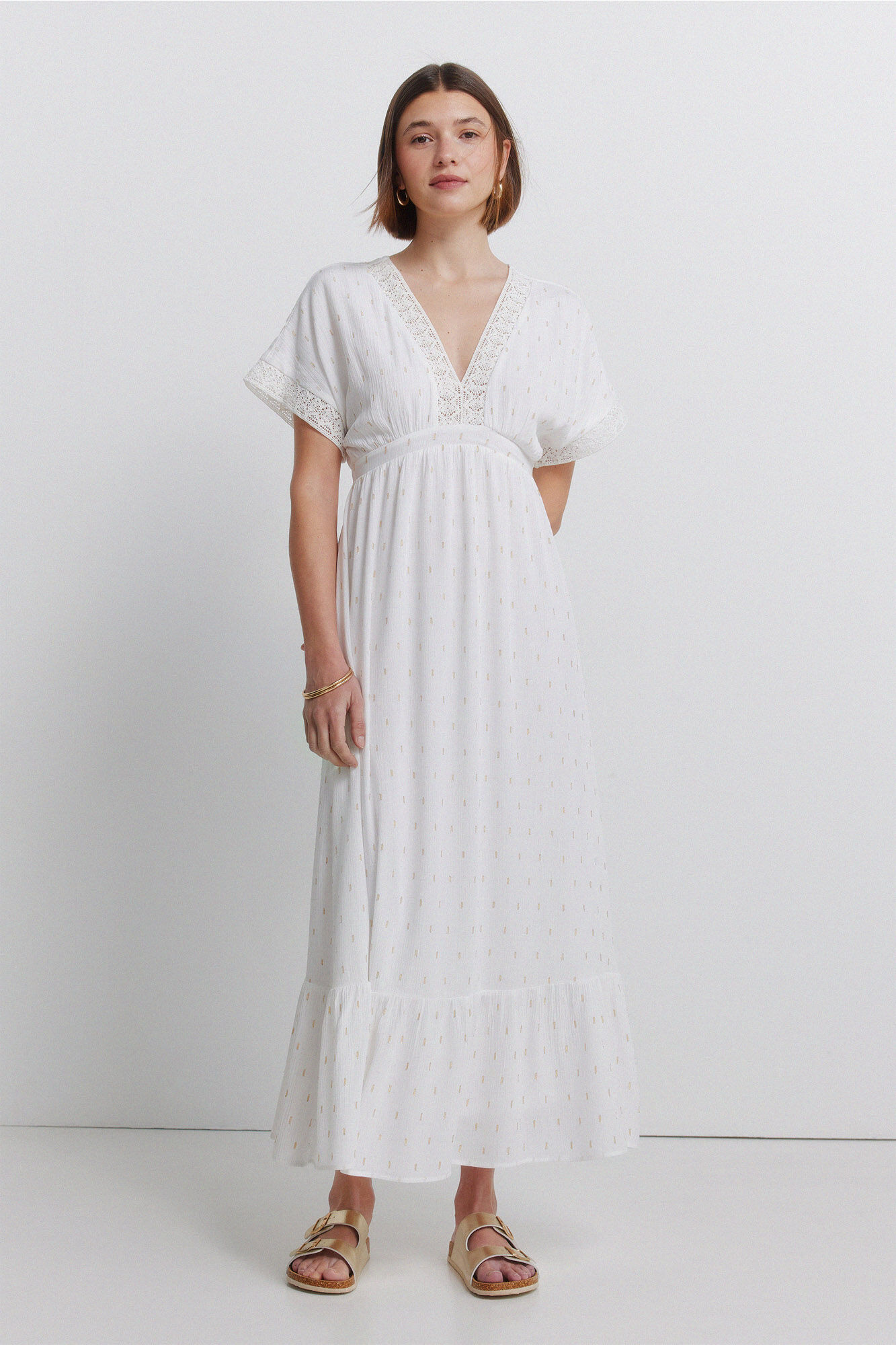 Springfield Vestido midi em crochet