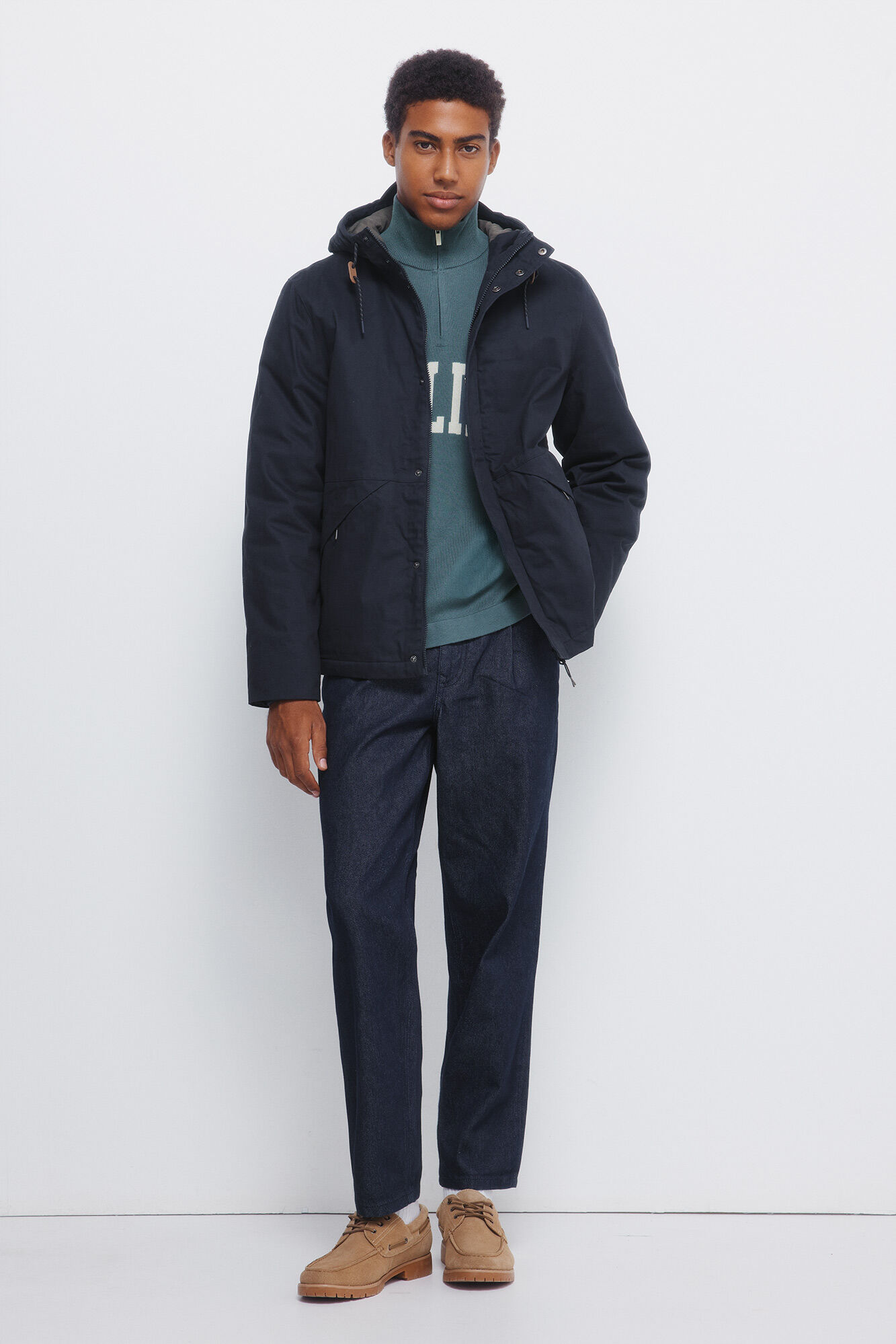 Short puffer parka