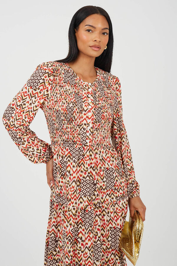 Brave Soul Long print dress Print