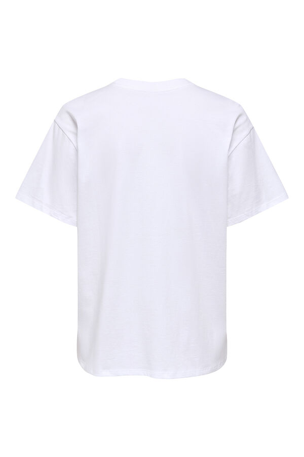 Only Printed front T-shirt white