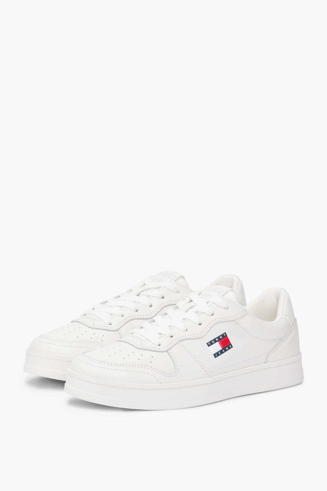 Tommy Jeans Sapatilhas Tommy Jeans brancas com logo bandeira