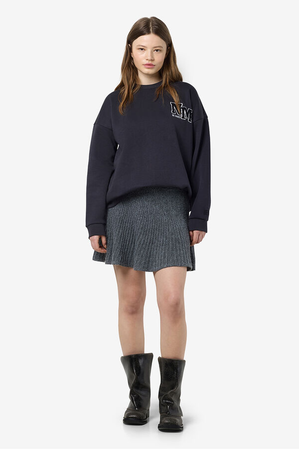 Noisy May Jersey-knit skirt grey