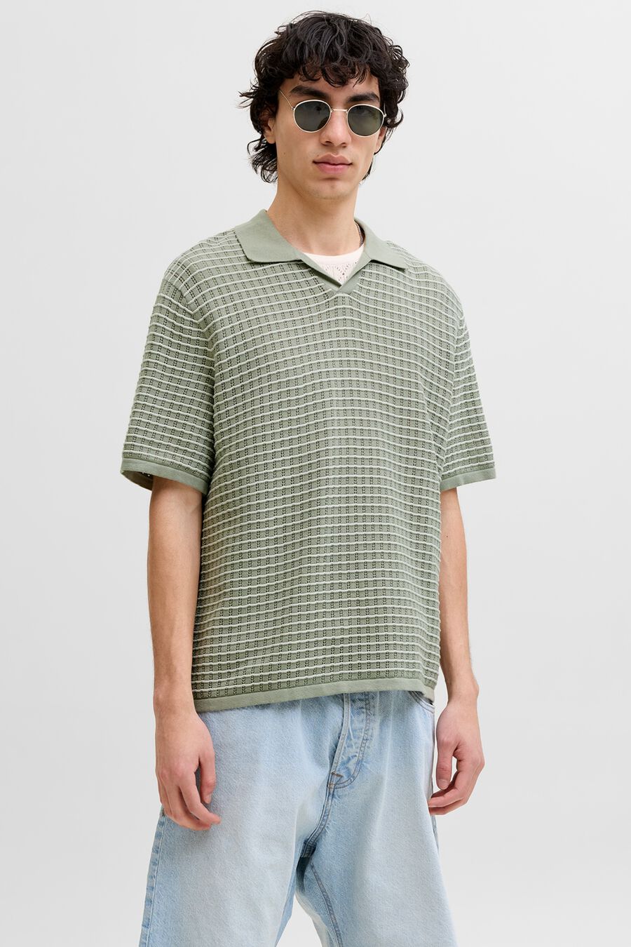 Polo punto relaxed fit algodón