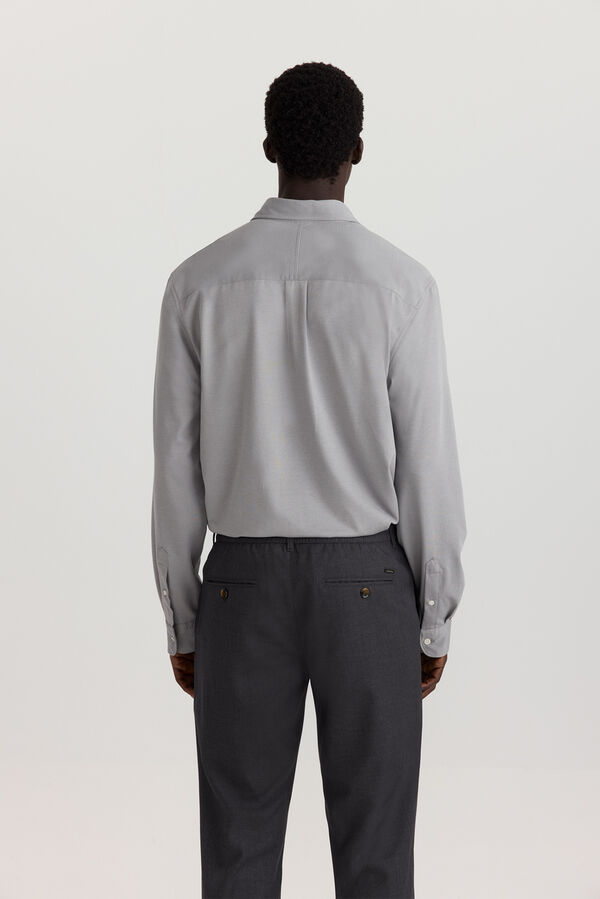 Springfield Camisa performance comfort quick dry e non-iron cinzento