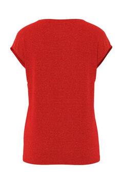 Pieces T-shirt lurex em bico