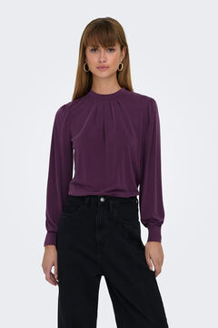 Springfield Long-sleeved modal blouse  purple