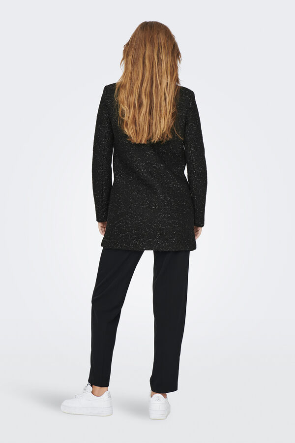 Only Midi teddy coat black