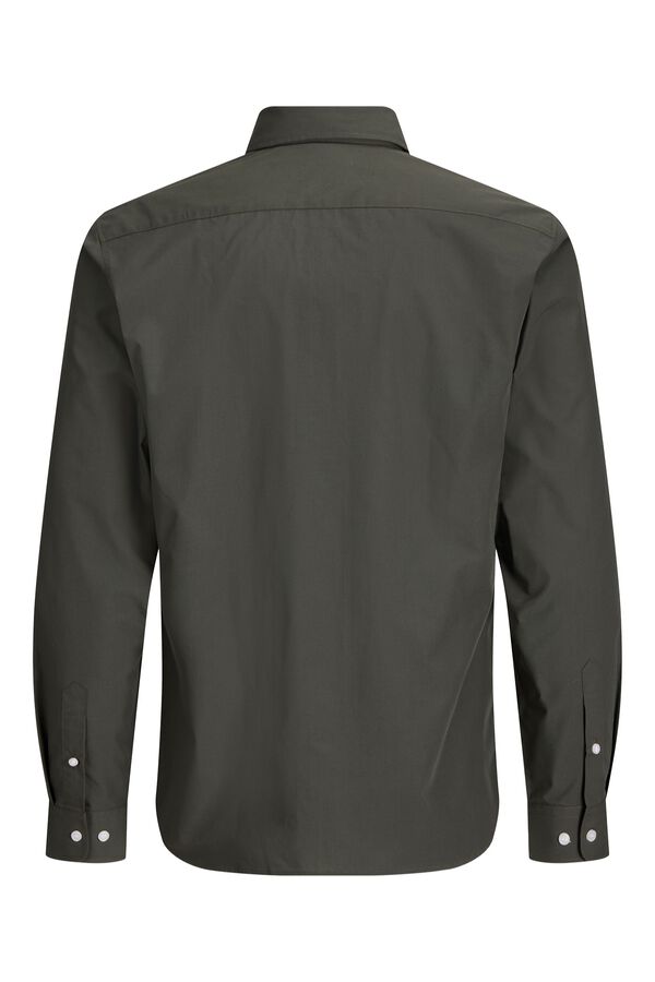 JJ REBEL Serge slim fit shirt green