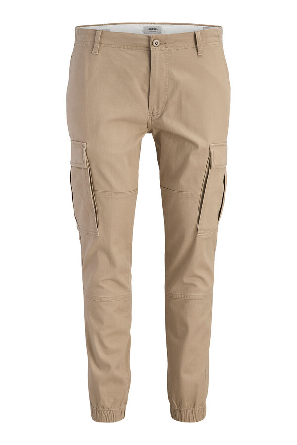 JJ REBEL Pantal&oacute;n cargo slim fit gris
