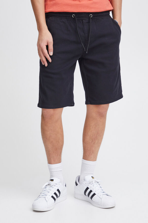 Springfield Jogg denim Bermuda shorts - Regular fit crna
