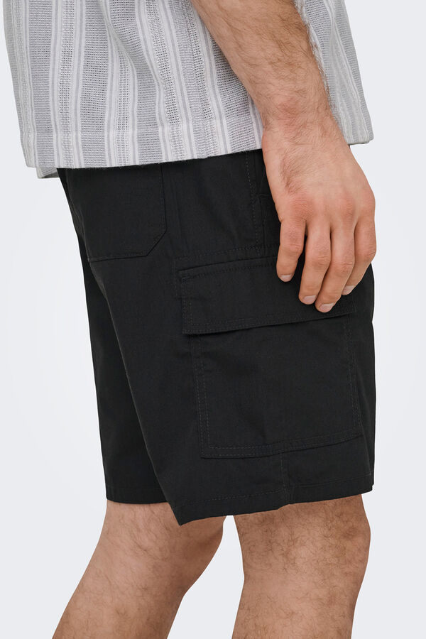 Only & Sons Cargo Bermuda shorts black