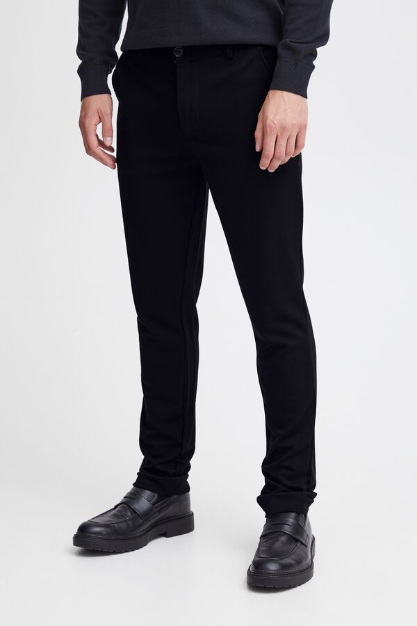 Blend Tailored regular trousers gris