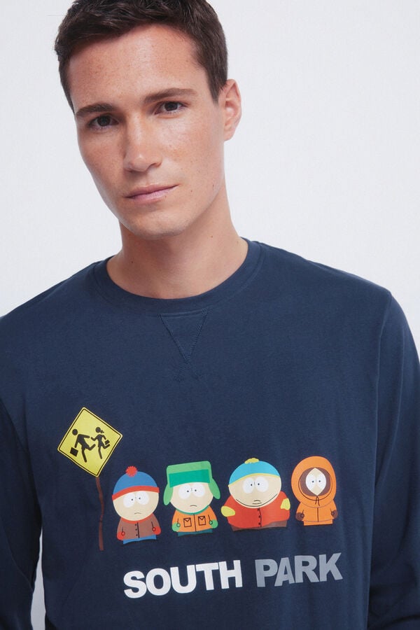 Springfield South Park Long Pyjamas blue