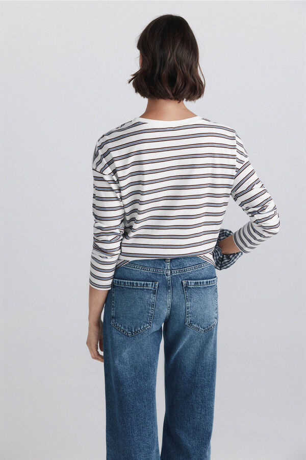 Springfield Striped T-shirt beige