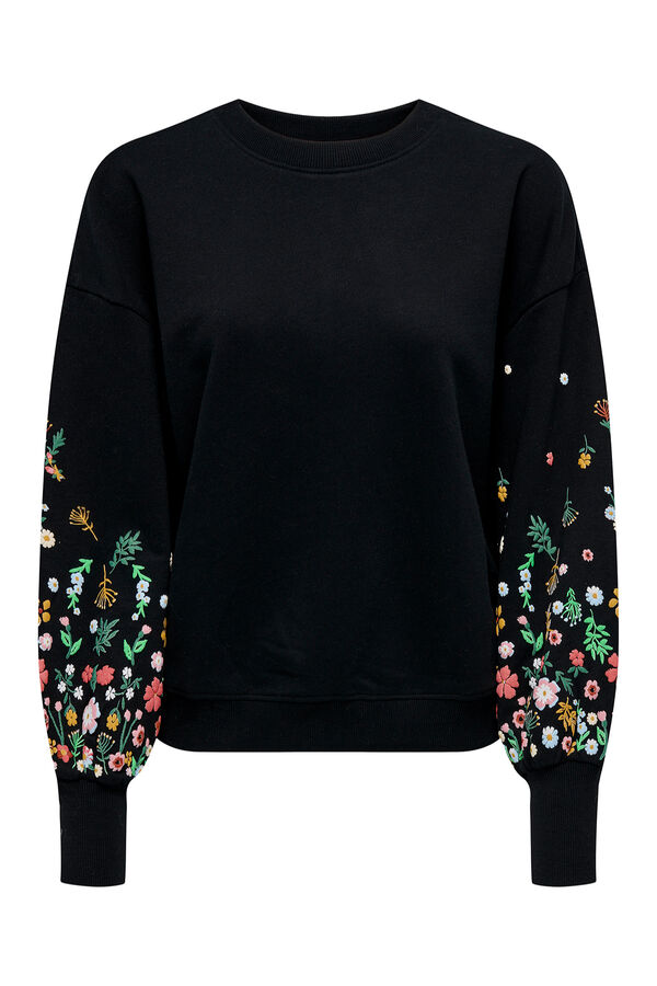 Only Round neck sweatshirt black